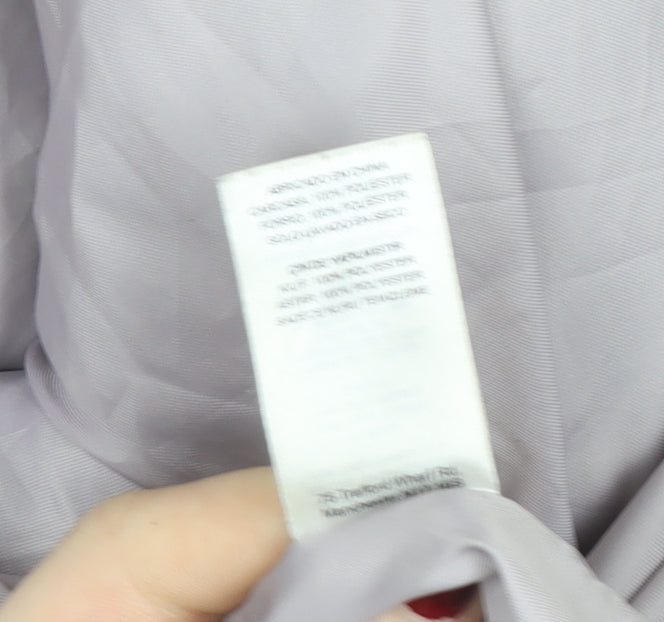 Missguided Women’s Grey Faux Shearling Lined Short Jacket Size 12