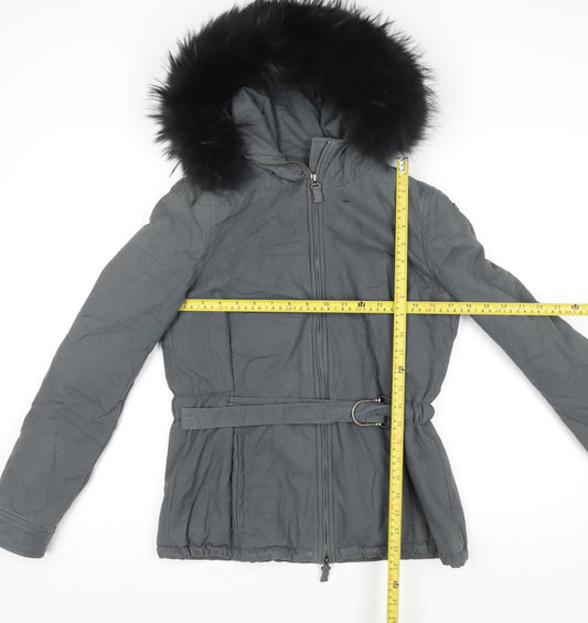 Womens UK Size 12 Harmont & Blaine Grey Parka Coat