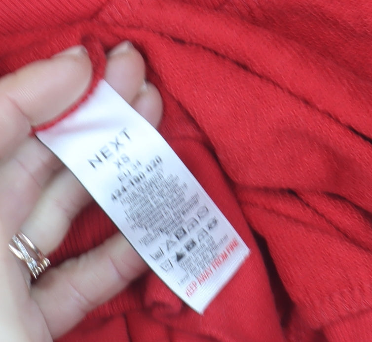 Mens UK Size XS NEXT Red Pullover Sweatshirt