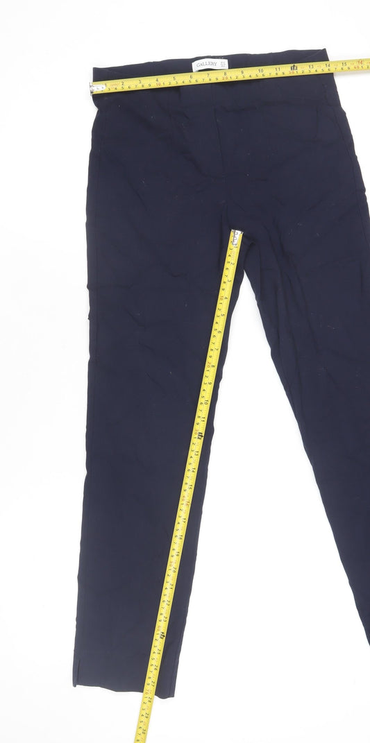 Womens UK Size 10 Gallery Slim Fit Business Casual Workwear Blue Trousers