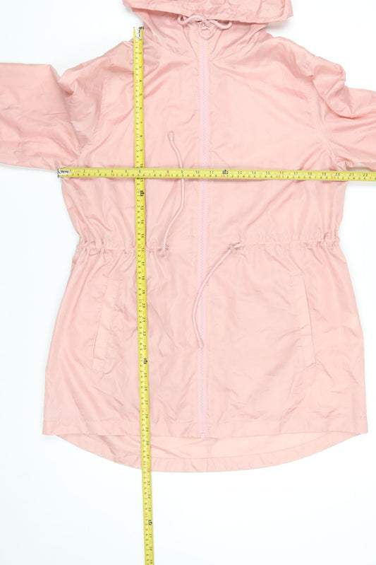 Primark Women’s Pink Lightweight Hooded Rain Coat Jacket Size S
