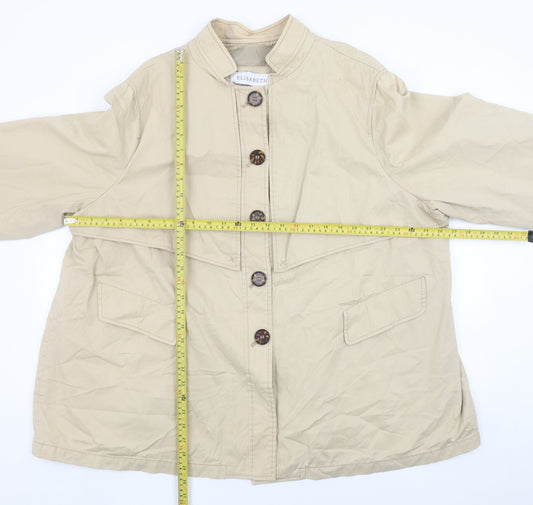 Womens UK Size XL Elisabeth Beige Basic Jacket