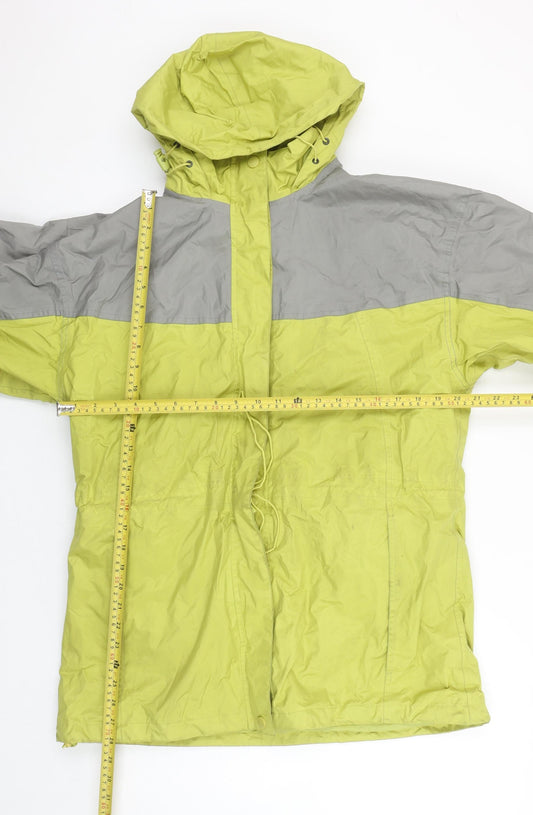 Womens UK Size 12 being casual Green Rain Coat