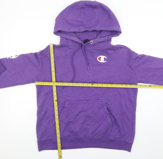 Mens UK Size S Champion Purple Pullover Hoodie