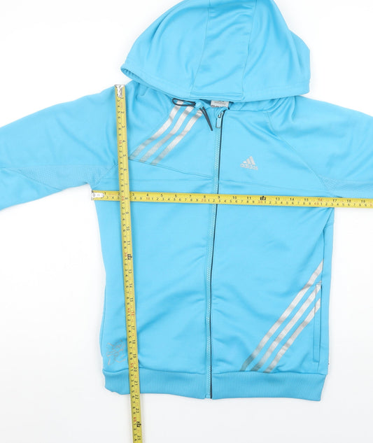 Adidas Women’s Blue Full Zip Hoodie Size 14 London 2012 Polyester