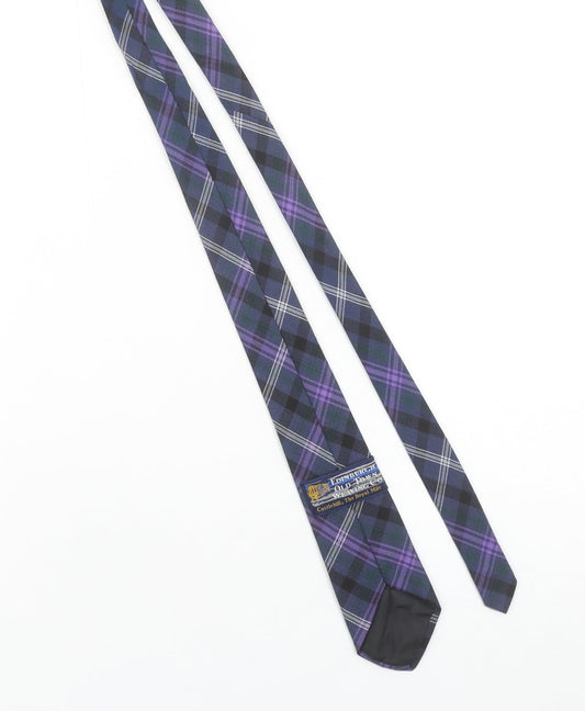 Edinburgh Old Town Weaving Co Men’s Purple Tartan Wool Tie