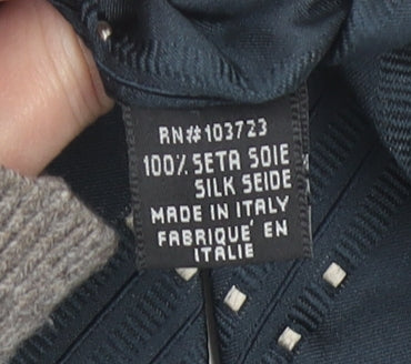 Armani Collezioni Men's Blue Geometric Silk Designer Tie