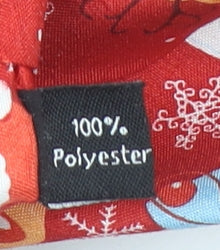 Dobell Men's Red Christmas Print Polyester Tie One Size