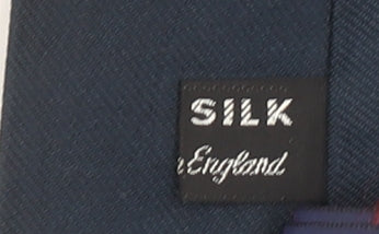 Marks of Distinction Men's Navy Silk Tie Made in England Classic Style