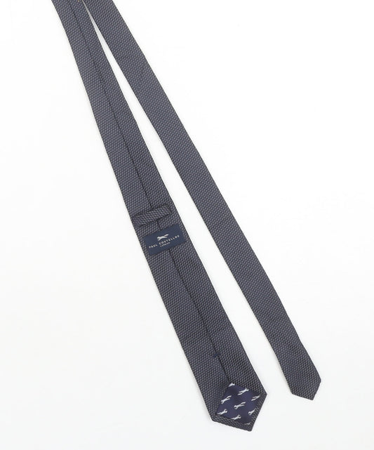 Paul Costelloe Men’s Blue Geometric Silk Slim Tie