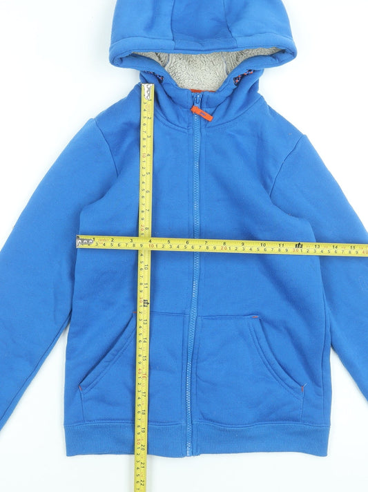 Boys UK Size 9-10 Years Mountain Warehouse Blue Full Zip Hoodie