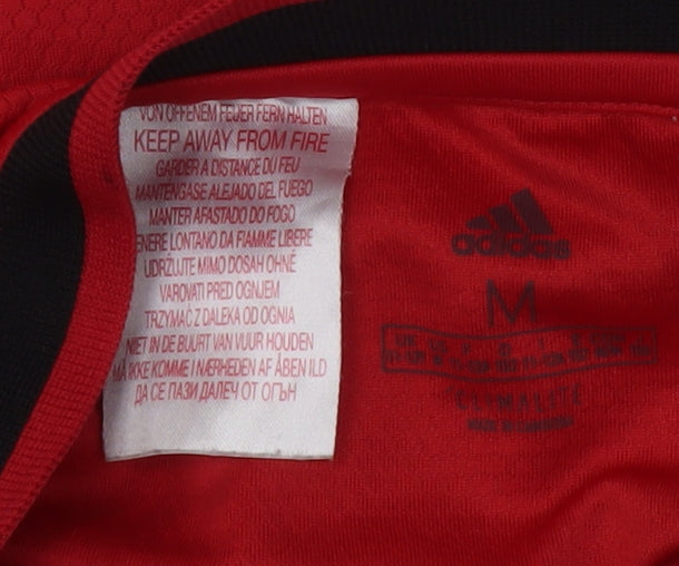 Boys UK Size M adidas Red Jersey T-Shirt