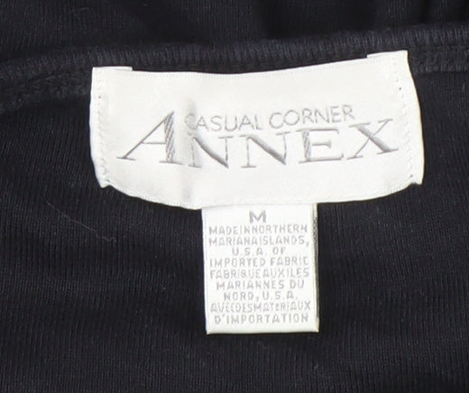 Womens UK Size M Casual Corner Annex Black Pullover Jumper