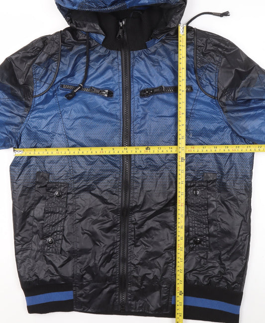Boys UK Size XL So Cool Blue Windbreaker Coat
