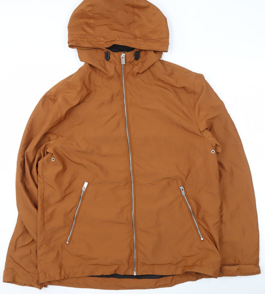 Womens UK Size L H&M Brown Parka Coat