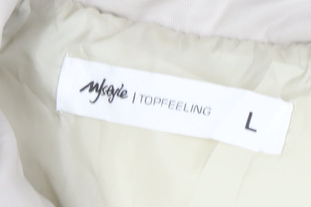 Womens UK Size 14 Topfeeling Beige Puffer Jacket