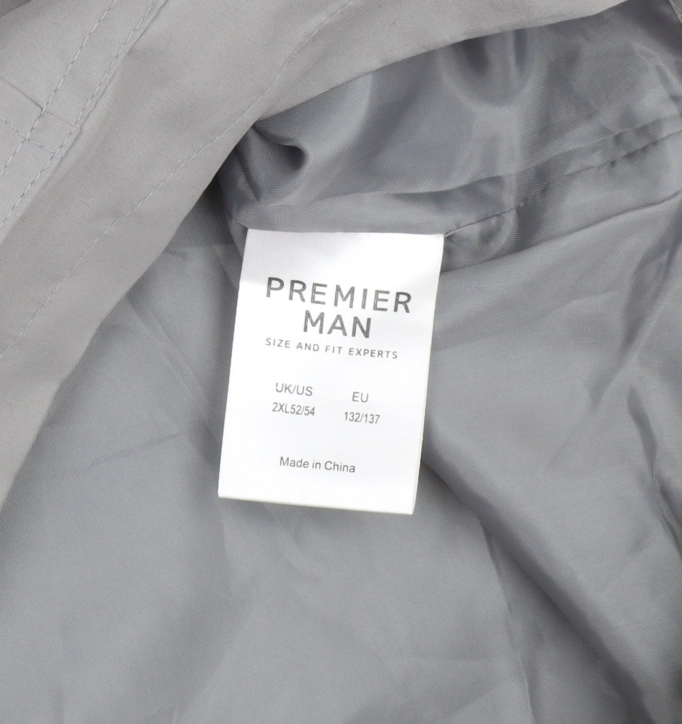 Mens UK Size 2XL Premier Man Grey Bodywarmer
