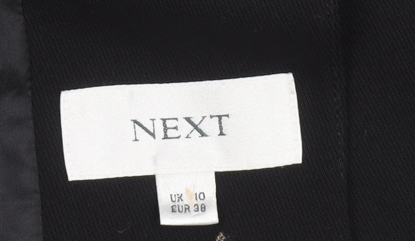 Womens UK Size 10 NEXT Regular Black Suit Jacket