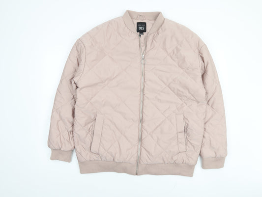 Girls UK Size 14-15 Years New Look Beige Bomber Jacket
