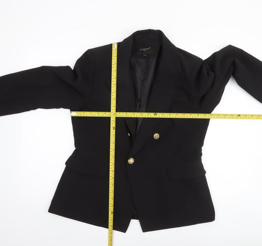 Womens UK Size 18 Attentif Paris Regular Black Blazer