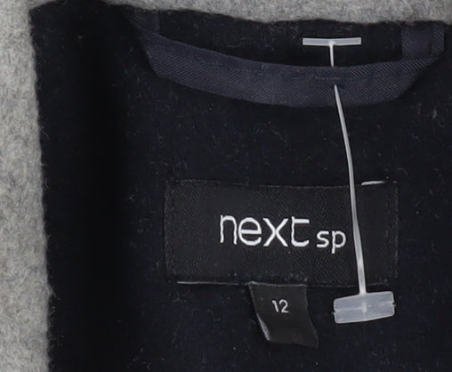 Womens UK Size 12 NEXT Blue Overcoat