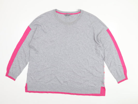 Womens UK Size 20 Principles Grey Pullover Jumper