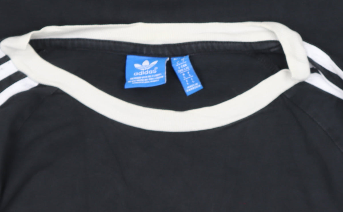 Additional view of Adidas Men's Black Small Vintage Trefoil Sports T-Shirt