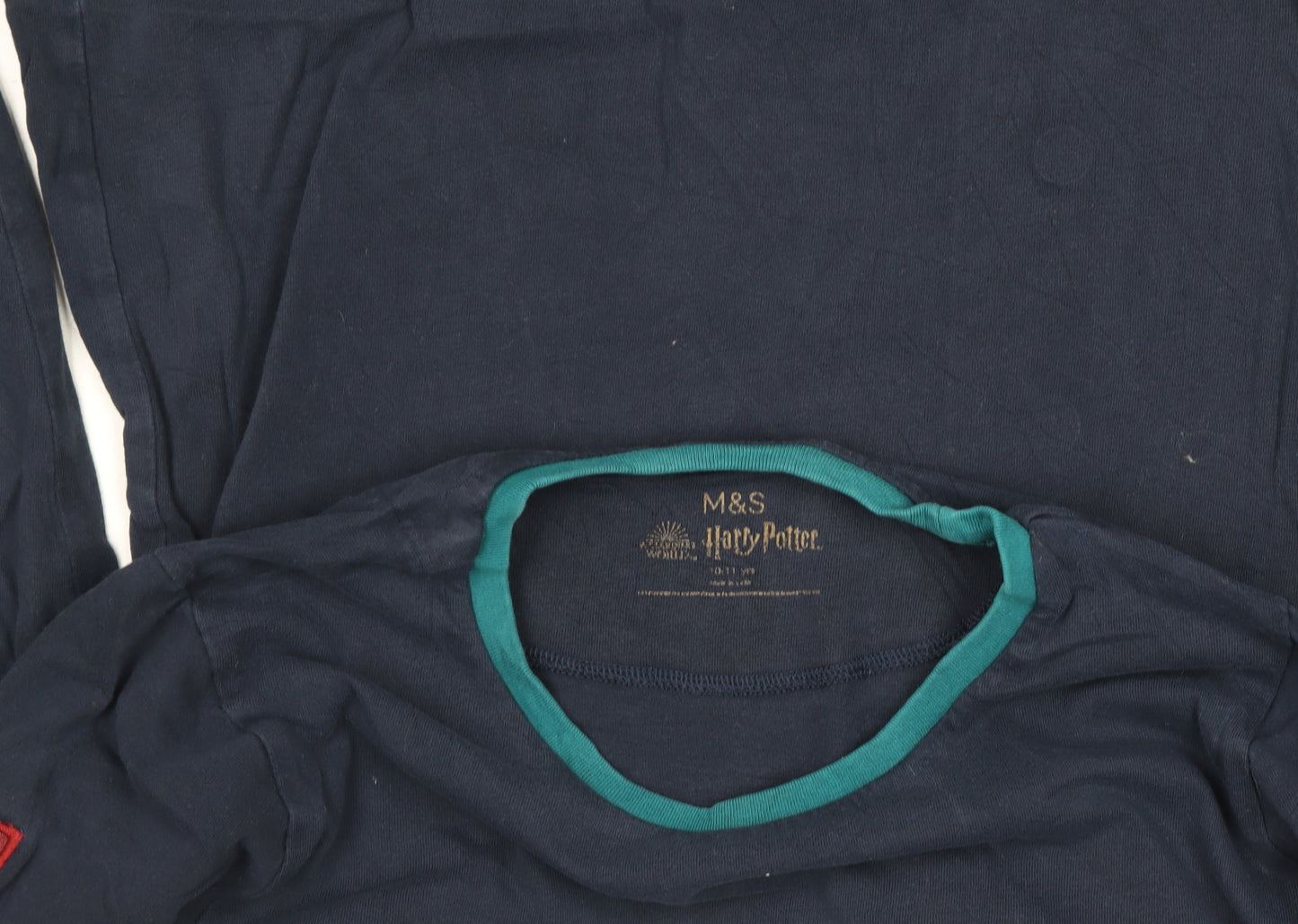 Boys UK Size 10-11 Years Marks and Spencer Blue Basic T-Shirt