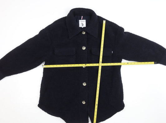 Womens UK Size S U.S. Polo Assn. Black Basic Jacket