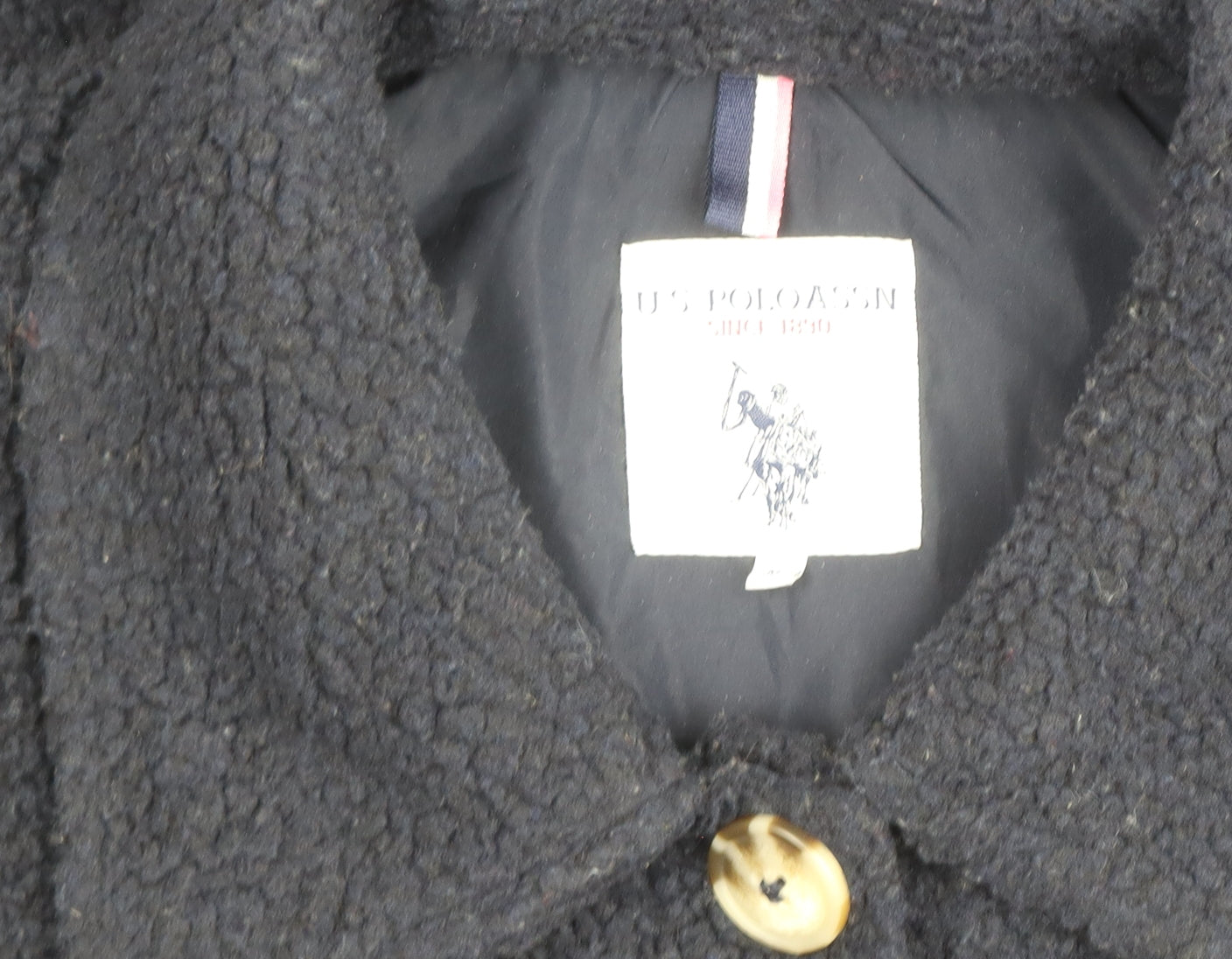 Womens UK Size S U.S. Polo Assn. Black Basic Jacket