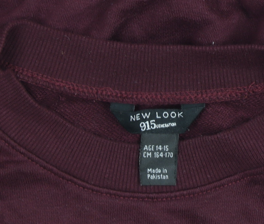 Teens UK Size 14 New Look Red Pullover Sweatshirt
