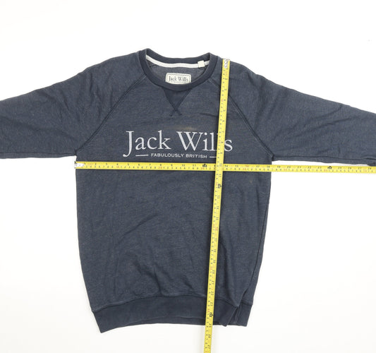 Womens UK Size M Jack Wills Blue Pullover Sweatshirt