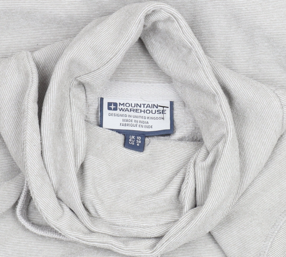 Womens UK Size 10 Mountain Warehouse Grey Pullover Hoodie