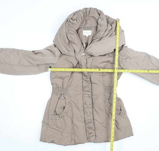 Womens UK Size M Monsoon Beige Puffer Jacket