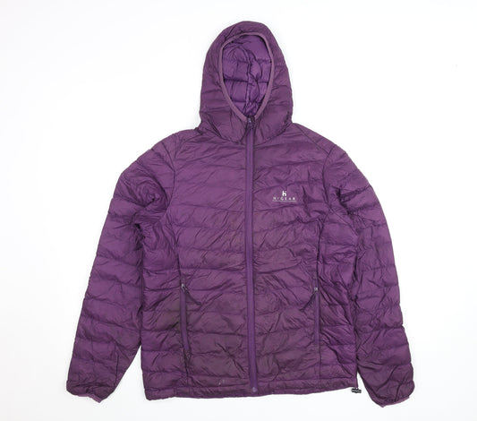 Womens UK Size 10 Hi Gear Purple Puffer Jacket