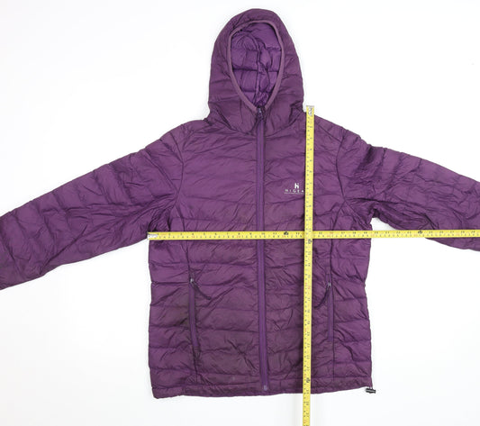 Womens UK Size 10 Hi Gear Purple Puffer Jacket