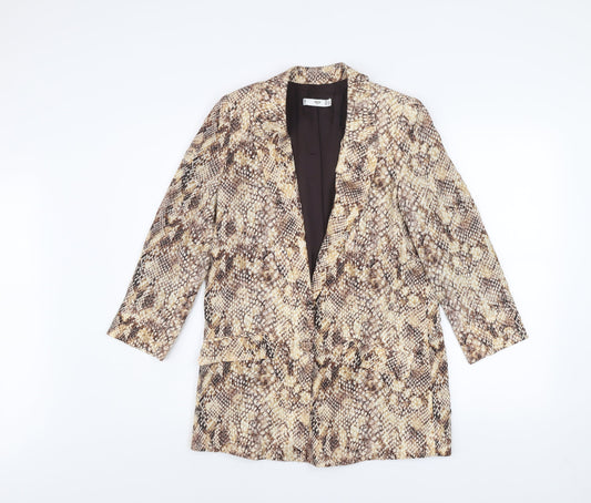 Womens UK Size XS MNG Brown Blazer