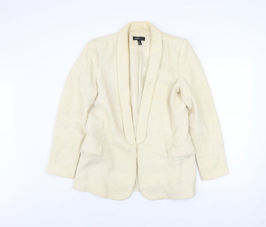 Womens UK Size L Mango Beige Basic Jacket
