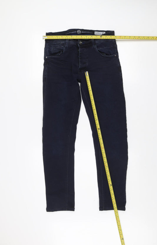 Mens UK Size 30R Rolla Coaster Slim Fit Skinny Blue Jeans