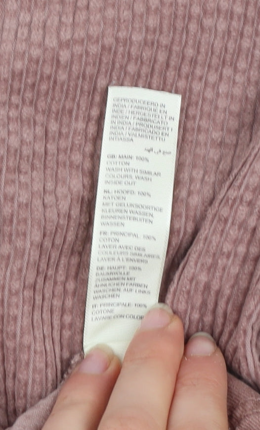 Fat Face Womens Pink Corduroy Chino Trousers Size 14 Regular