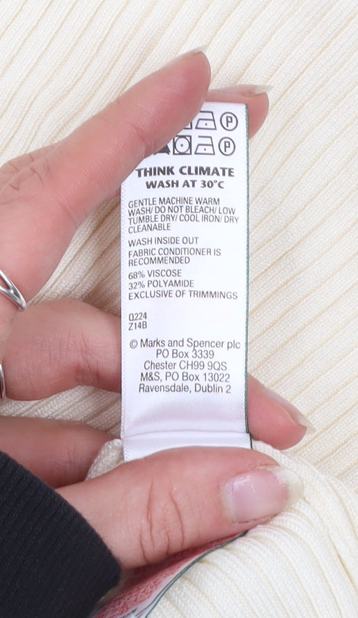 Marks and Spencer Women Beige Size 24 Knit Pencil Skirt