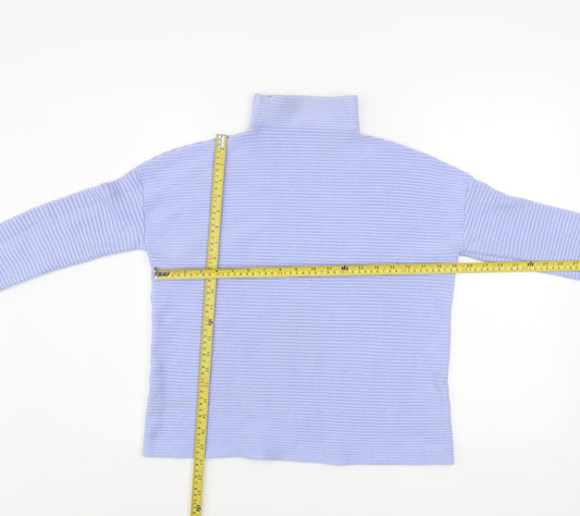 Womens UK Size S French Connection Blue Pullover Jumper