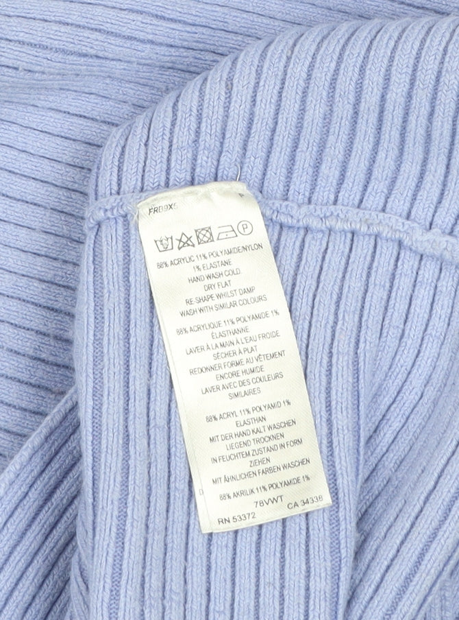 Womens UK Size S French Connection Blue Pullover Jumper