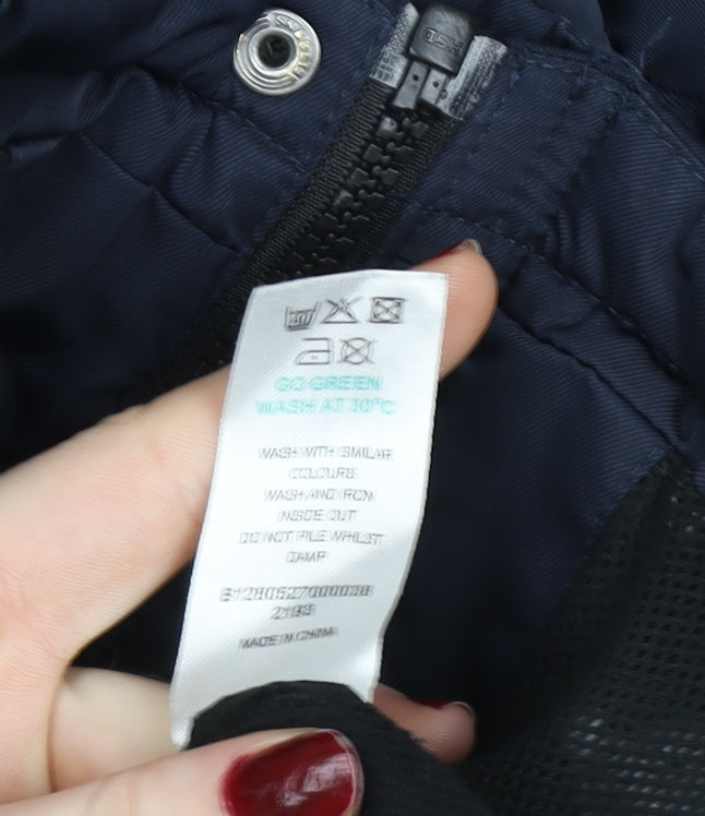 Girls UK Size 6 Years Matalan Blue Puffer Jacket