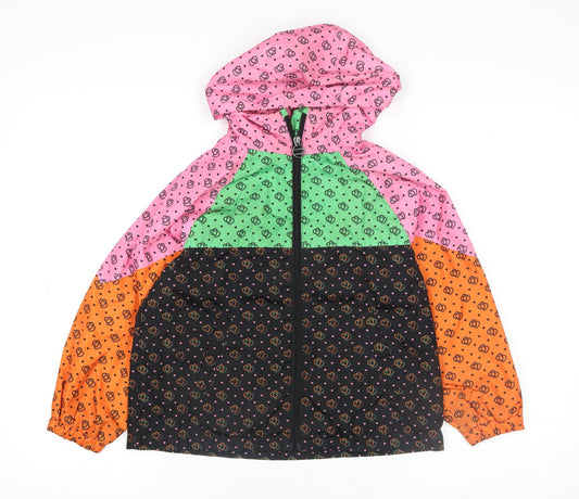 Girls UK Size 7 Years NEXT Multicoloured Windbreaker Coat