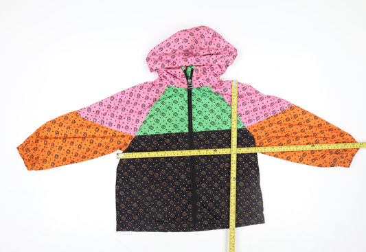 Girls UK Size 7 Years NEXT Multicoloured Windbreaker Coat