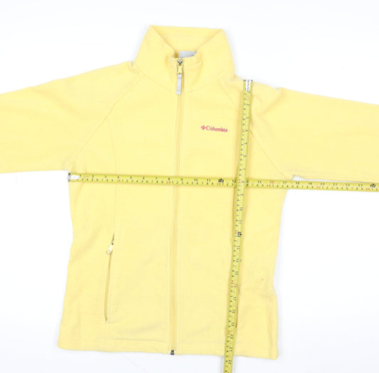 Teens UK Size 14 Columbia Yellow Full Zip Sweatshirt