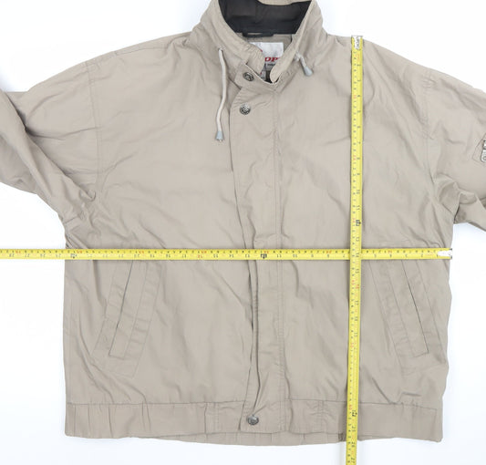 Mens UK Size L Dunlop Beige Windbreaker Coat