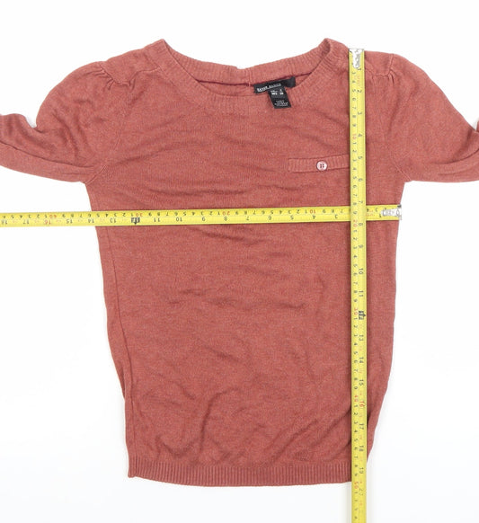 Womens UK Size 8 Mango Brown Pullover Jumper
