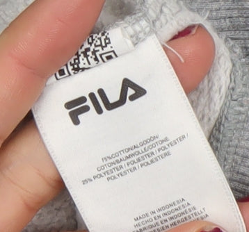 Mens UK Size XS FILA Grey Pullover Hoodie
